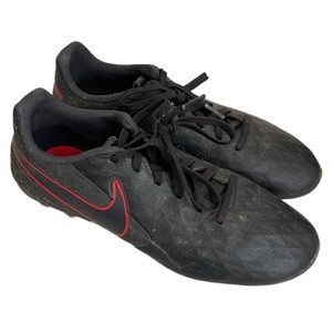 Nike Tiempo Black Soccer Cleats